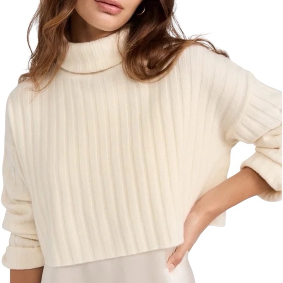 SABLYN Robbie Mohair Oversized Cropped Sweater size XS